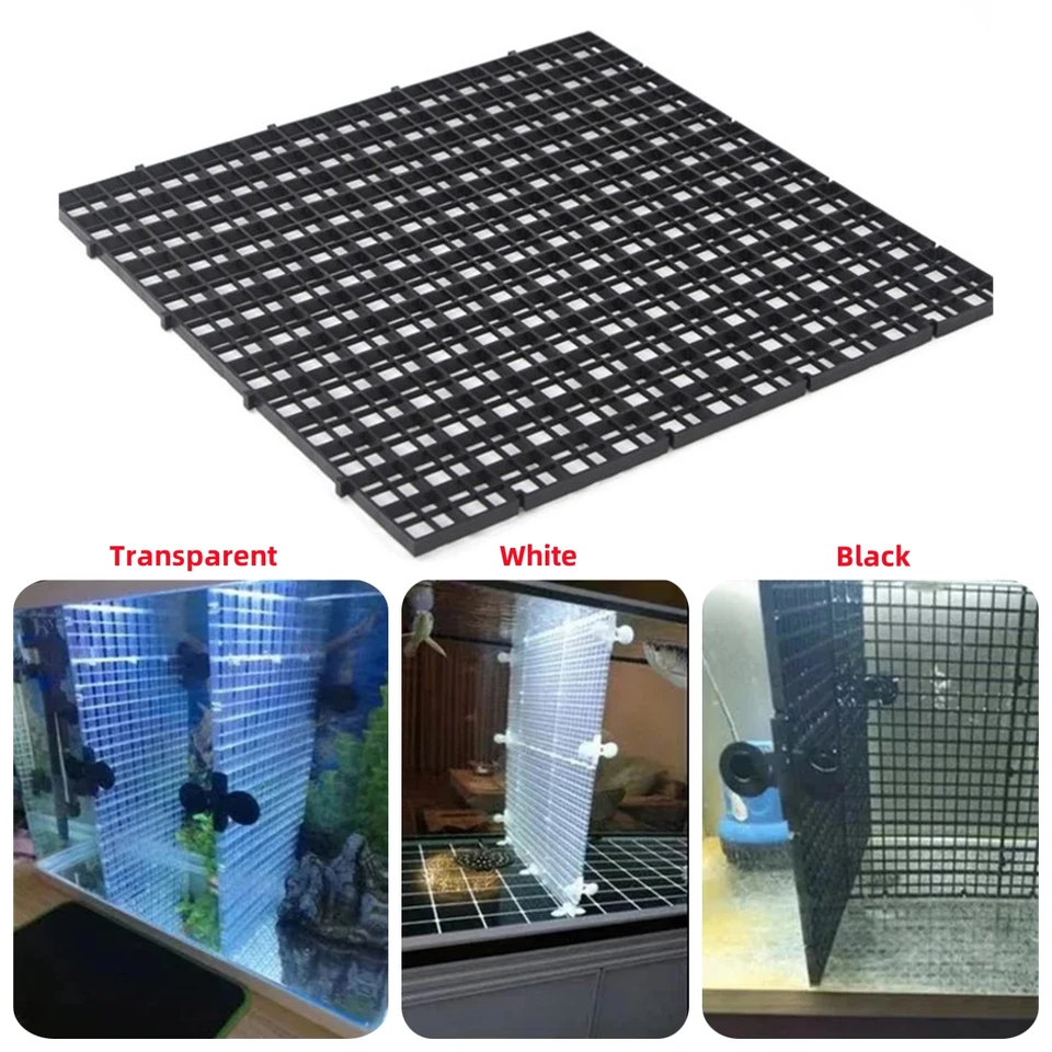 30x15 cm akvárium Multifunkcia mriežková doska Fish Tank Dotk Filter mriežka 1 cm sleta rýb izolácia dekorácie