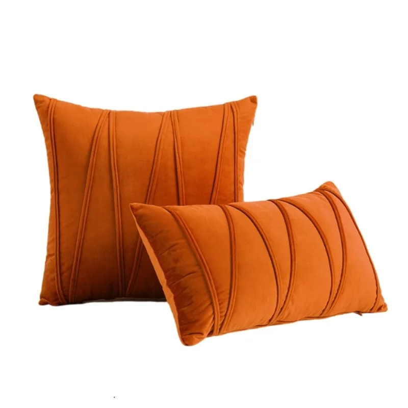 30x50cm 45x45cm 50x50cm Stripe zamatový vankúšový kryt vankúš boho statok oranžový vankúšový pokry