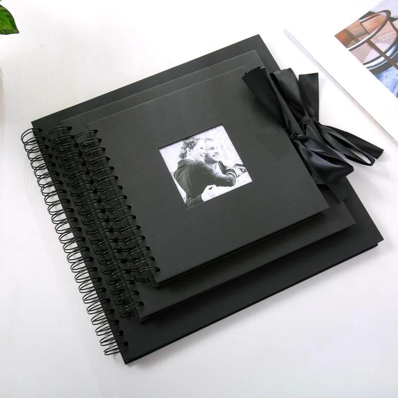 31 x 31cm fotoalbum Creative 30 Black Pages DIY Album Album Scrapbooking Craft Paper Fotografia Album pre svadobné výročie darček