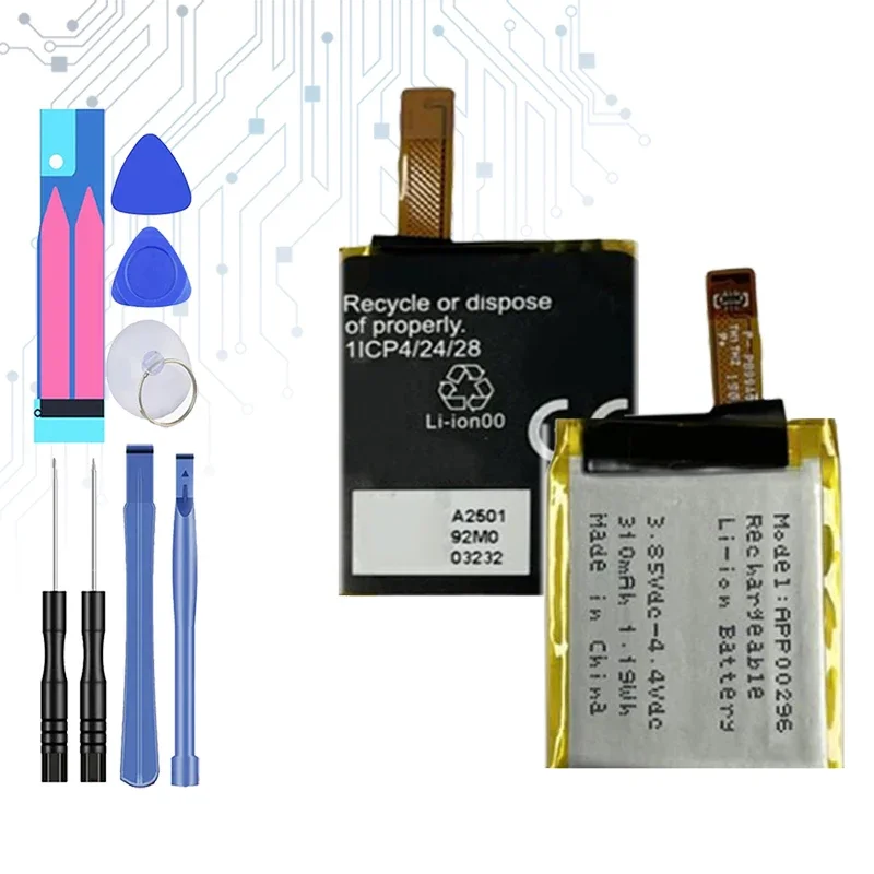 310 mAh náhradná batéria APP00296 pre fosílne gen 5 gen5 Julianna HR ftw6035