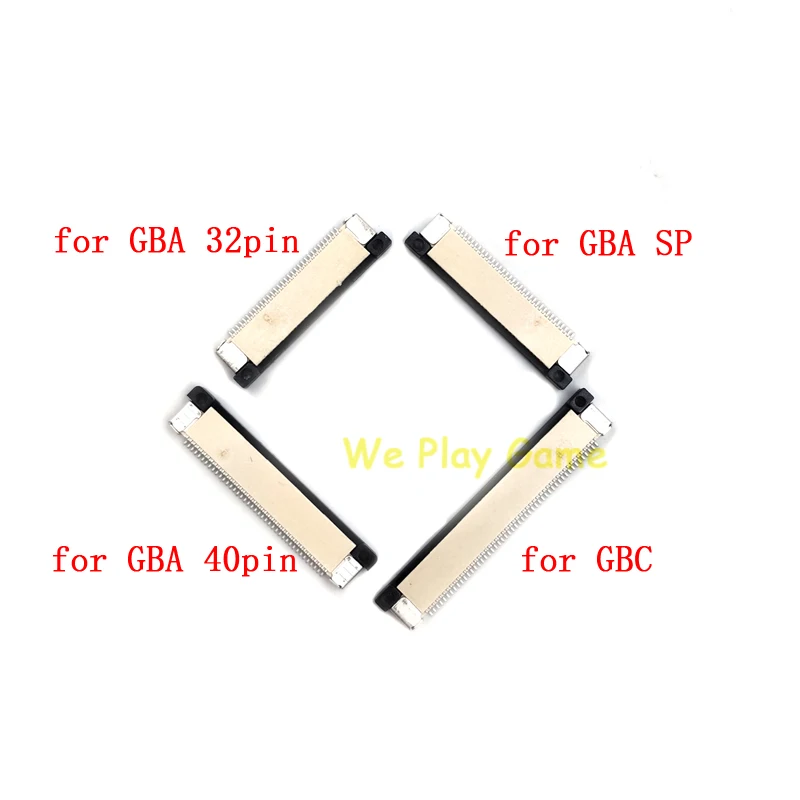 32/40pinový základný doska LCD displej Flex káblovej klipky Ribbon Connector pre opravné príslušenstvo GBC/GBA/GBA SP Ovládač ovládača