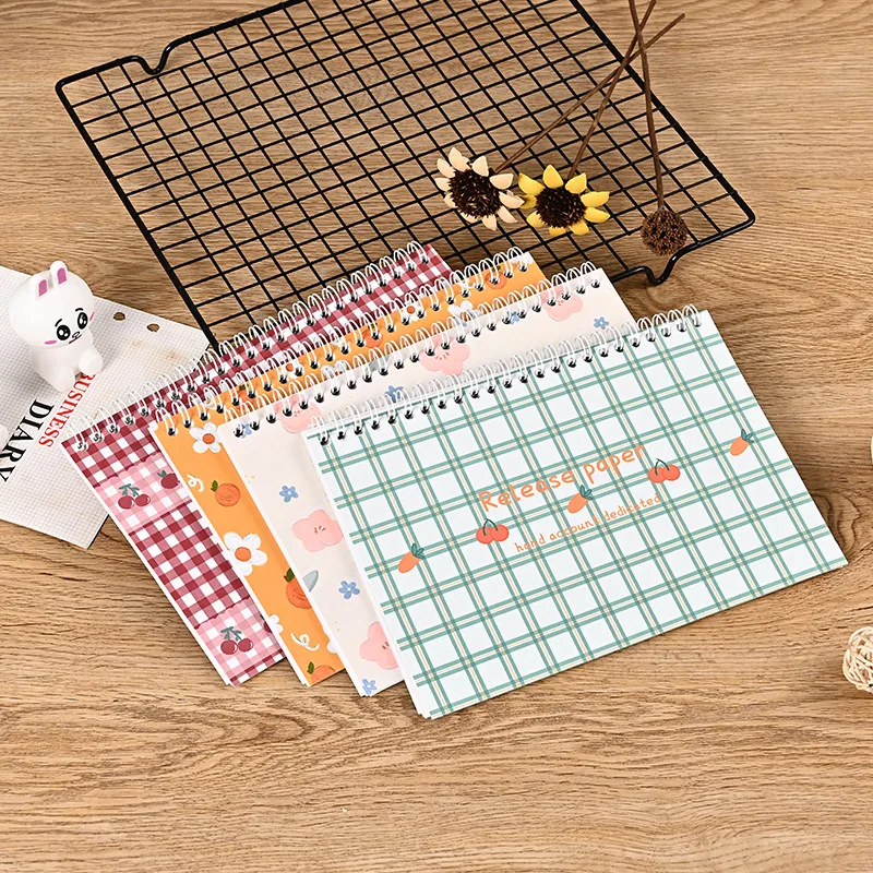32 listov A5 opakovane použiteľné vydanie papierovej knihy páske na nálepky karikatúry Scrapbooking Junk Journal Storage Book