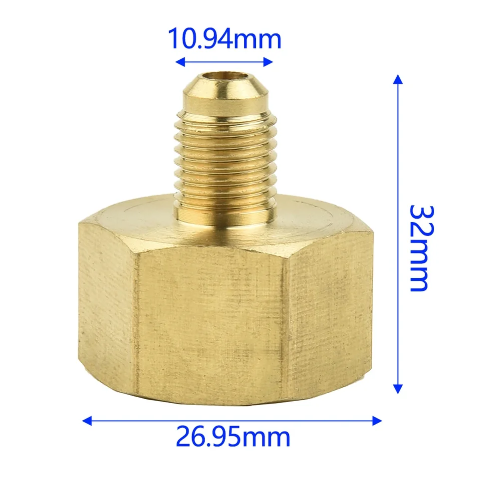 32 mm adaptér kondicionéra auta pre adaptér fľaše pre R134A 1/4SAE G3/4 Konektor rýchleho spojky nie je vhodný pre ľavú vlákno