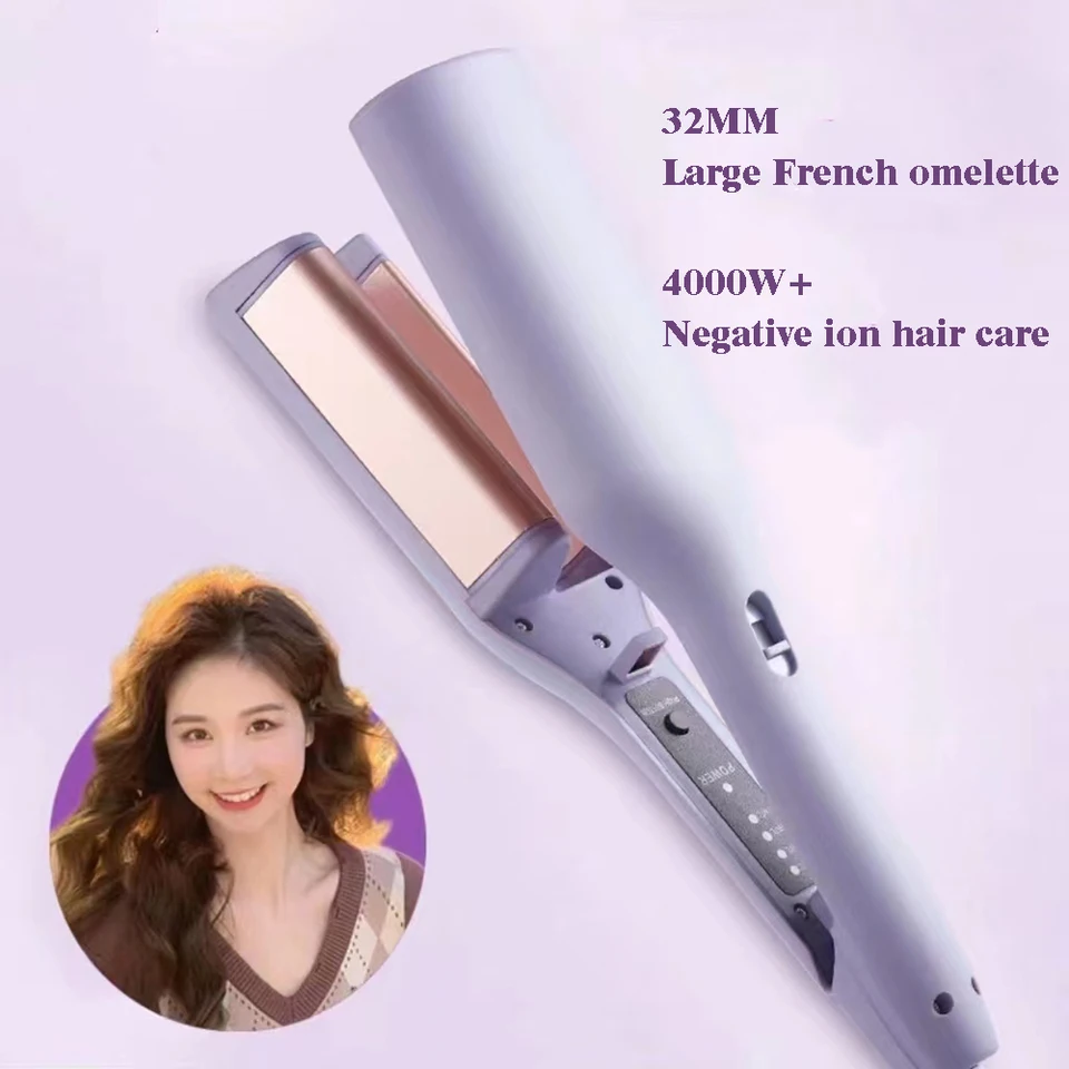 32 mm elektrické curlingové liapenie na curling nástroj na vaječnú rolku pretrvávajúce francúzsky štýl Deep Wave Curler Clarler 4 teplota nastaviteľná