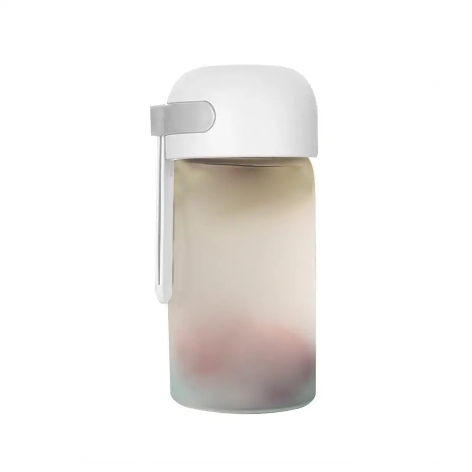 320 ml/420 ml Kreatívne dobré tesnenie Vysoké borosilikátové sklenené sklo proti korózii High Hardness Frosted Glass Cup na cyklovanie