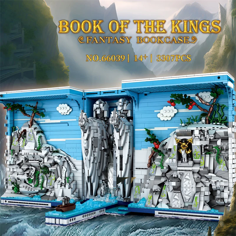 3307ks Egyptské kráľovstvo Bookend Building Blocks Blow Stone Sochy krajina model Model tehly Vzdelávacie hračky pre deti s dovolenkovými darčekmi