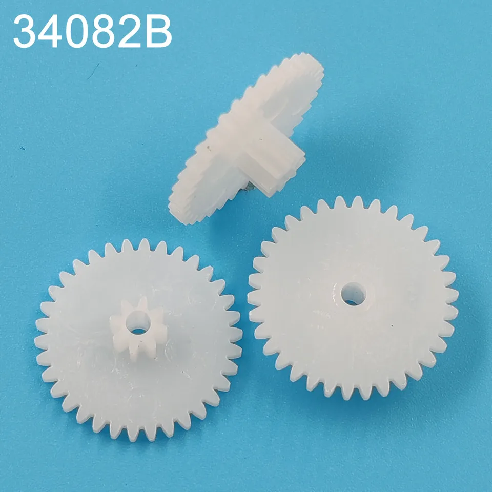 34082b 0,5 m plastové čelné zariadenie OD 18 mm 34 zubov + 8 zubov 2 mm voľné DIY Model Model Steampunk Gears 10ks/veľa