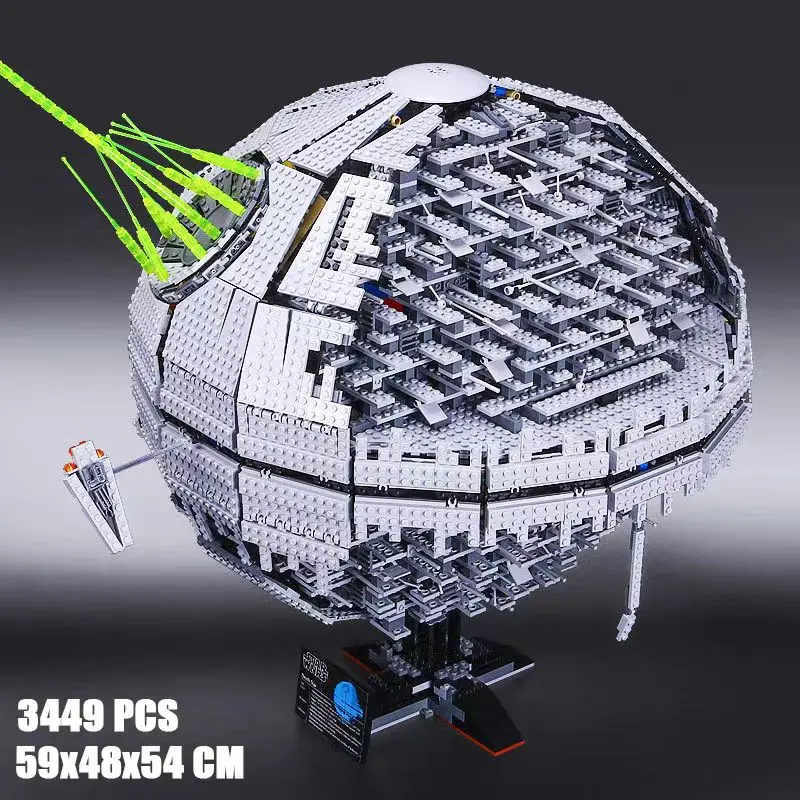 3449pcs Death Star Plan Plan Great Ultimate Weapon MOC Tehly Zostavujú obrázky skladačky 10143