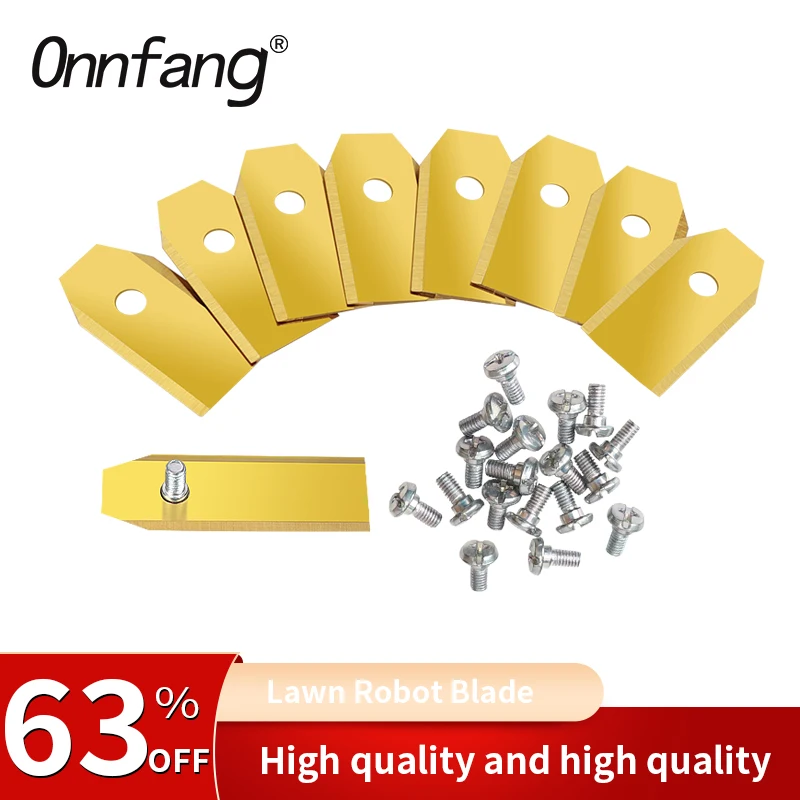 35*18*0,75 mm trávnik Robot Blade Silver Gold Lawn Mover Náhradná čepeľ pre Gardena Husqvarna Automower Yardforce Garden Tools Tools