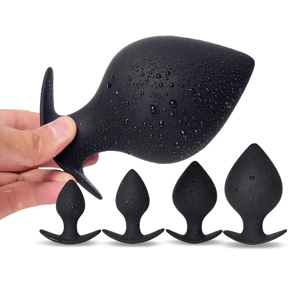 35-80 mm obrovská análna kotvená základňa Silikón Anal Dilatation Training Fisting Big Buttplug pre mužskú prostatu masážná análna sexuálna hračka