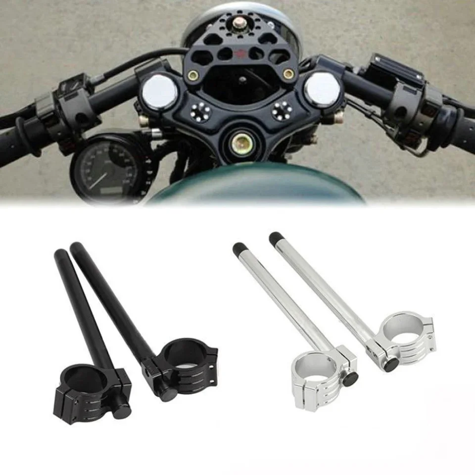 35 mm/37 mm/38 mm/39 mm/41 mm/43 mm/45 mm/48 mm/50 mm/51 mm vidlice 2 x riadidlá hliníkové motocykle CNC CLIP-ON Racing Grip Retbar