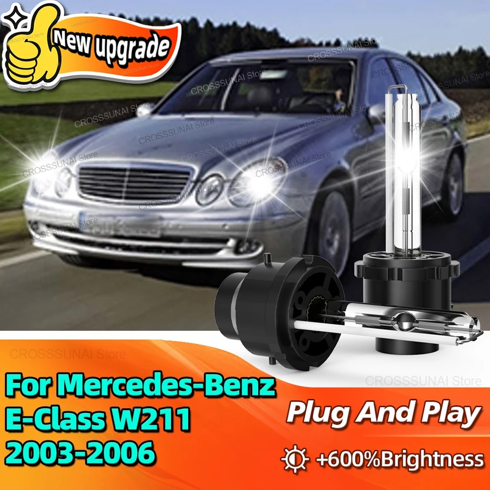 35 W HID XENON SLEDNETBLE Žiarovka 6000K D2S CAR LIGHT 10000LM Bright for Mercedes-Benz E-Class W211 2003 2004 2005 2006