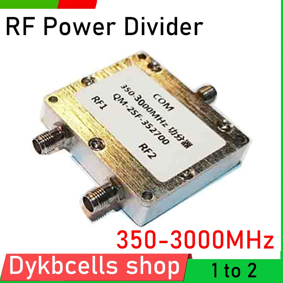 350-3000 MHz Power DeLIDER RF Power Splitter 1-2 Kombinát deliča výkonu 2.4g GPS WiFi VHF Pánový zosilňovač šunky