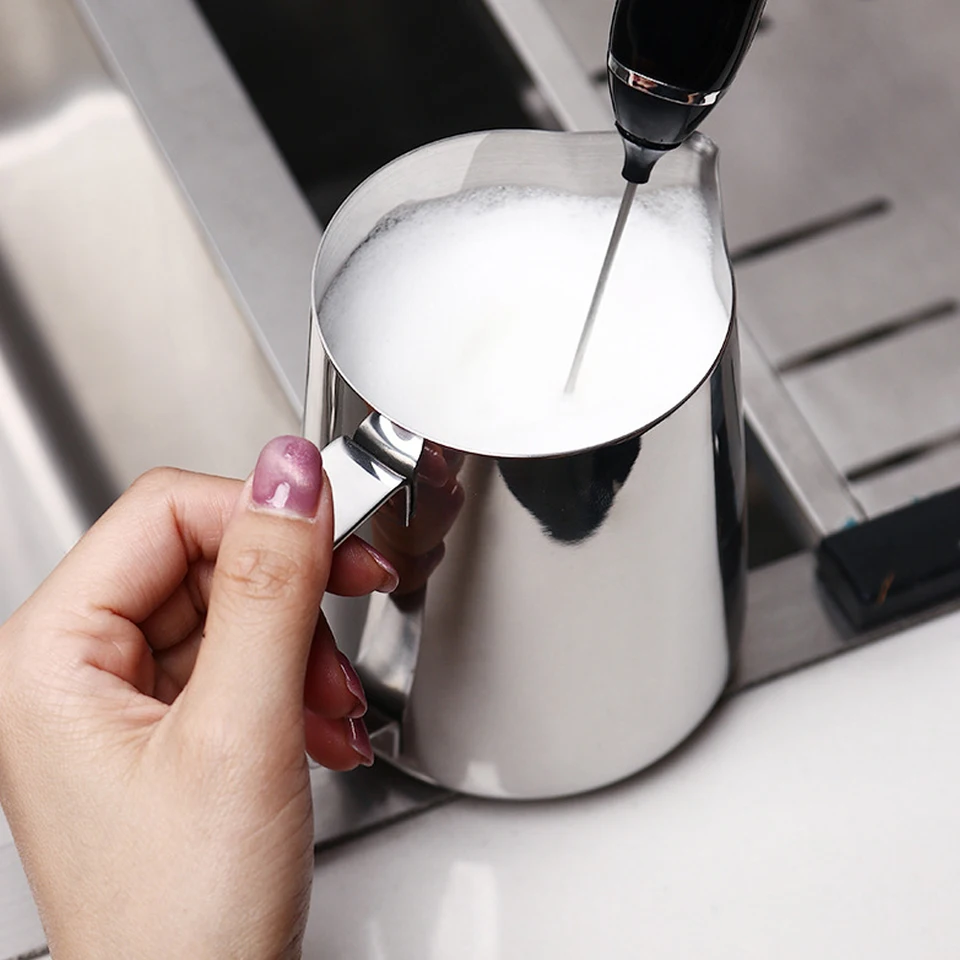 350/600/900 ml espresso Coffee Cup Cup Case z nehrdzavejúcej ocele Džbán džbánu Kávový mliečny džbán na džbán pre latte umenia Kávové doplnky