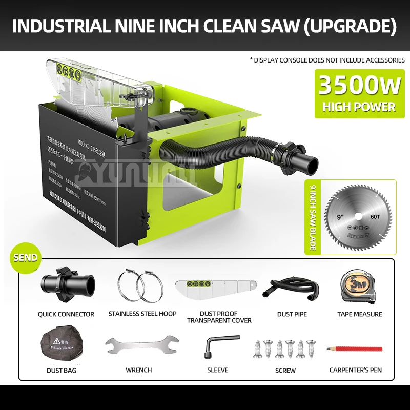 3500W 4500 ot./minpm bez prachu z kompozitnej pílky píl