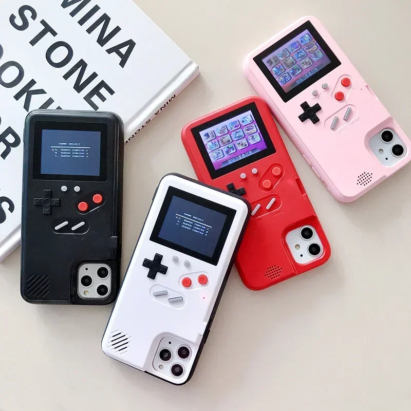 36 Classic Retro Retro Reliver Stres Gameboy Pase pre iPhone 13 14 15 16 Pro Max 12 11 XR x 8 7 Plus Ipone 16Pro Game Boy Cover
