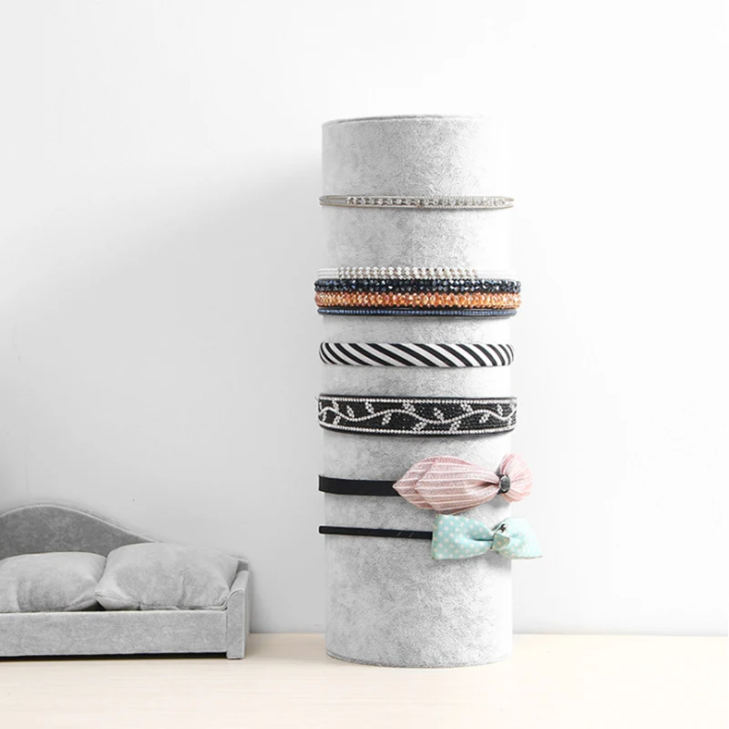36 cm/50 cm čierna šedá vertikálna flanel čelenka vlasový obruč Ráme držiak karty REPS DICELRY DISPECK RASK ČEPDRES Storage Rack/box