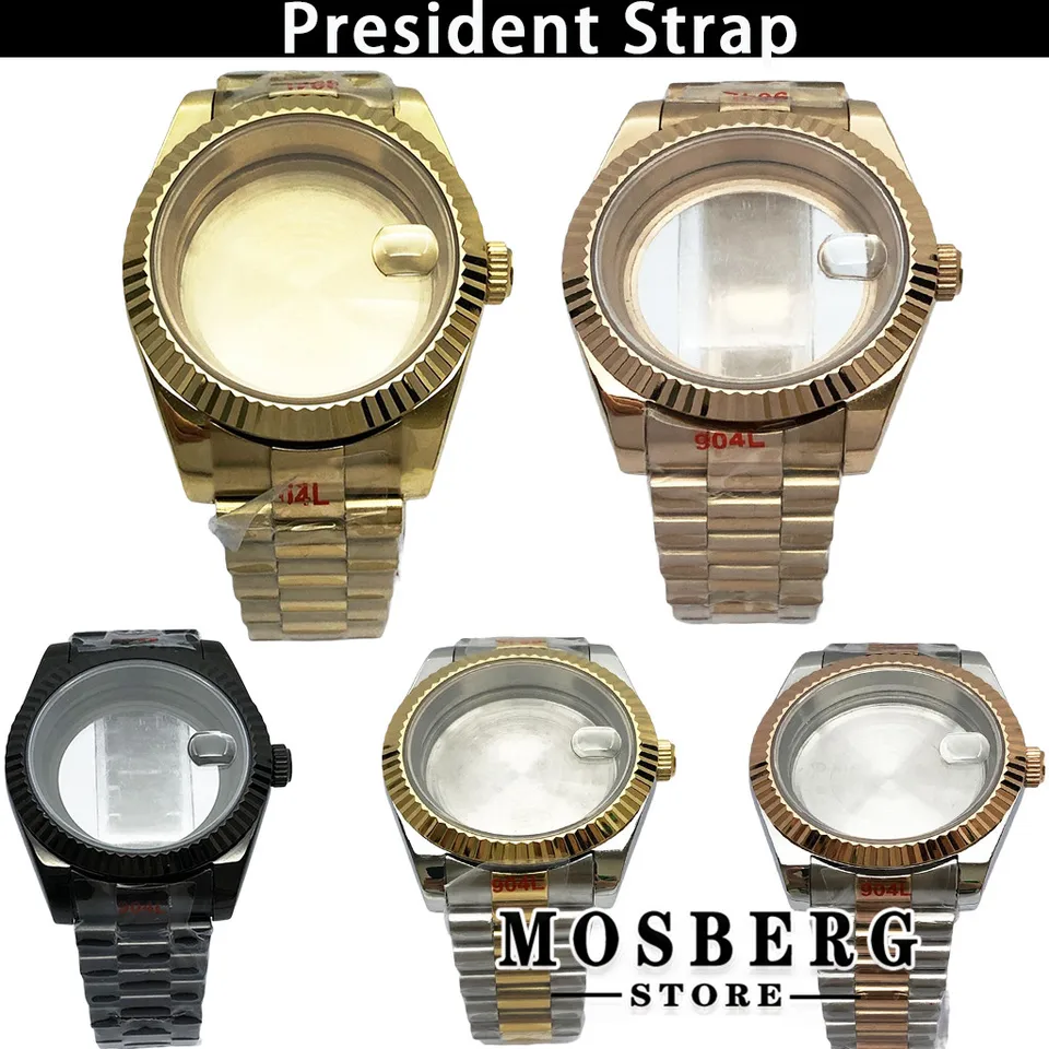 36 mm 39mm hodinky s obalom s remienkom Sapphire Glass pre NH35 NH36 ETA2824 2836 MIYOTA8215 8205 821A PT5000 ST2130 Pohyb