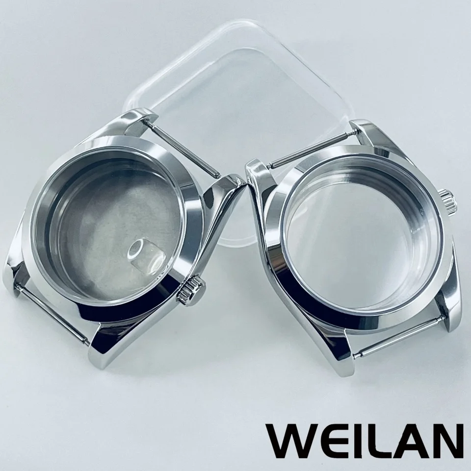 36 mm 40 mm NH34 NH35 NH36 NH38 NH70 NH72 ETA2824 PT5000 Pohyb Silver Watch puzdro Nepremokavé zafírové krištáľ