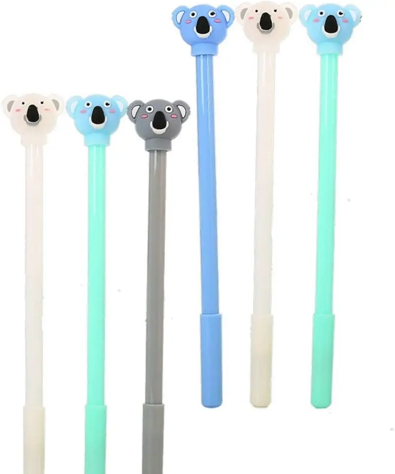 36 PCS Animal Koala Bear Gel Gel Atramentové pero Cute Kawaii Písanie Pens Ballpoint Gel Party Gift Funny School Stationaly Back to School