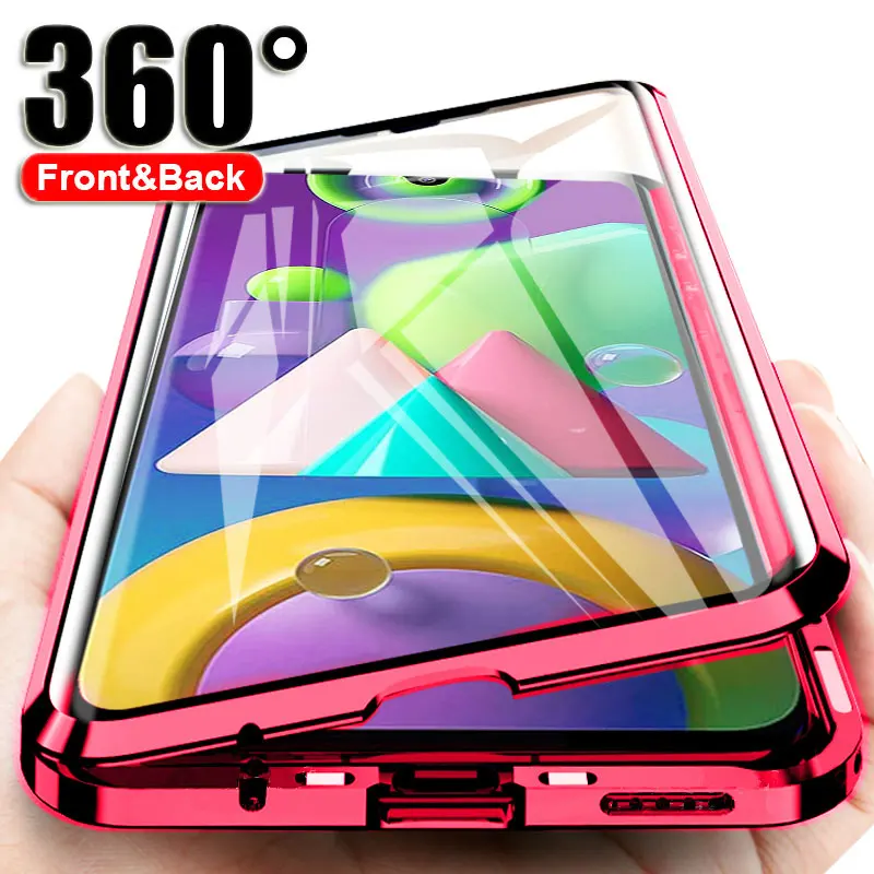 360 kovový nárazový nepriestrelný kryt pre huawei y9s flip magnetické puzdro pre huawei y9s shell coque stk-L21/lx3/l22double glass y9s fonda