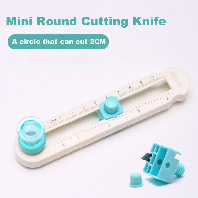 360 Nastaviteľná scrapbooking Cutter Cutter Round Cutting Knife DIY Compass Cutter Paper Office Gadgets Creaty Stationery Tools