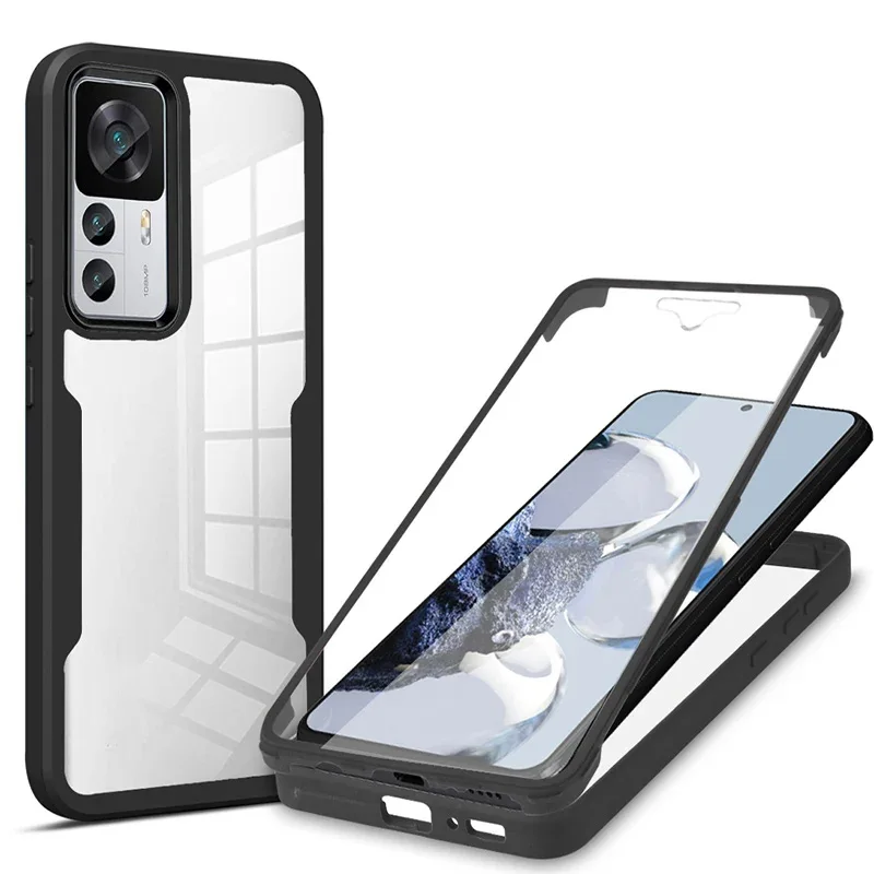360 Ochranné puzdro pre Xiaomi Redmi Poznámka 13 12 11 Pro 5G 10 9S Redmi 10 10c 12c 13c 4G Shock odolný voči dvojitým krytom tela celého tela
