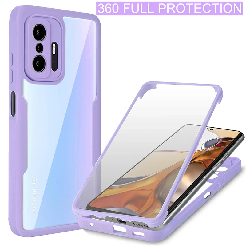360 Plná ochrana pre Xiaomi Redmi Poznámka 11 11S 11T 10 12A 10C 9A 9C 9T 9S POCO X4 X3 M3 F3 Pro Ochrana šošovky
