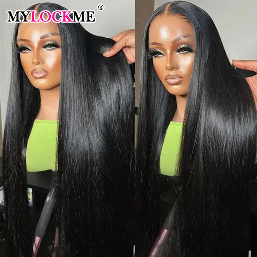 360 Plná čipkovacia parochňa 30 32 34 palca 13x4 13x6 Bone Straight Lace Čelná parochňa Priehľadná čipka predné ľudské vlasové parochne