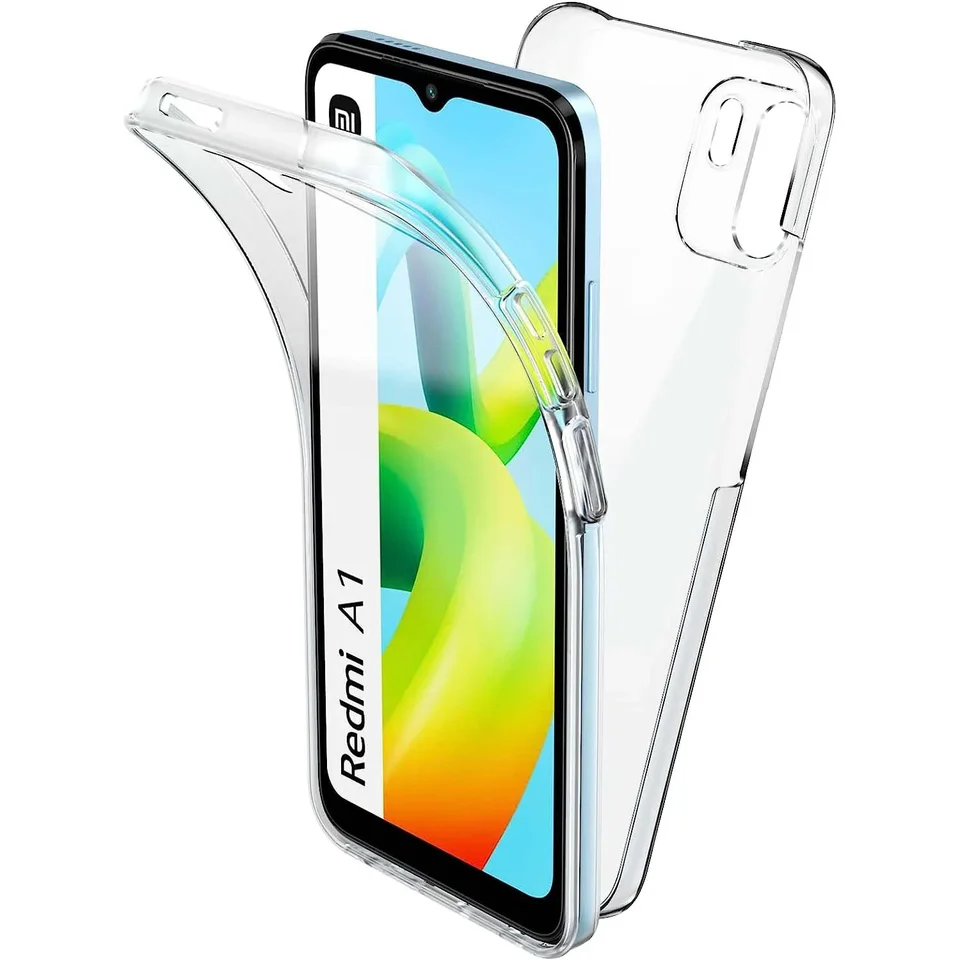 360 puzdro na telefón tela pre Xiaomi Redmi A1 plus A2 plus A3 A2 A1 Redmi A3 Silikónový čistý hybridný Hard PC + TPU Cover Coque Coque