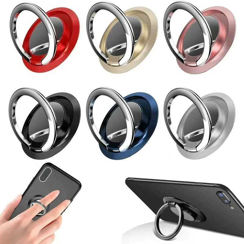360 Rotujúci držiak telefónu prsteň pre iPhone Samsung Xiaomi Huawei Mount Sticker Sticker Magnetic Wireless Friendly