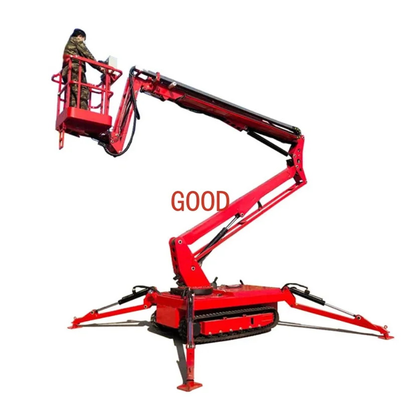 360 Spin 8-20M 250 kg vlečné teleskopické rameno Kĺbový výložník výťah Elektrický alebo hydraulický čerešňový zberateľ pavúkov