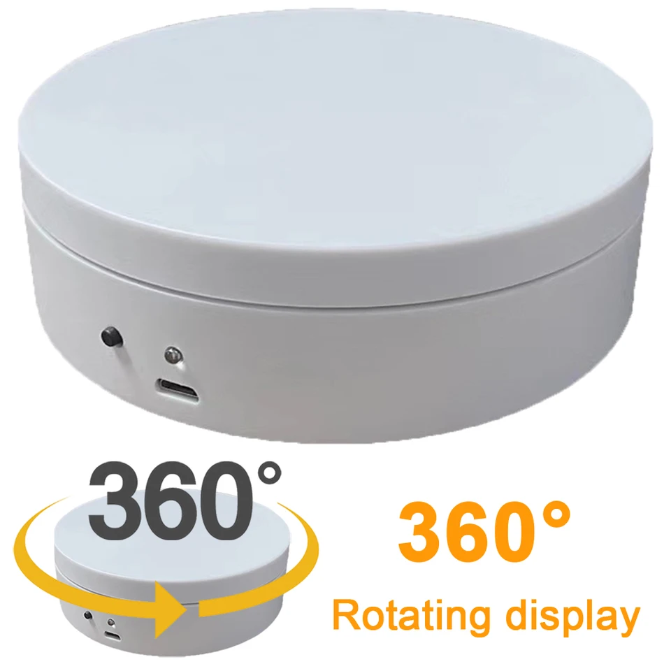 360 stupňov otáčanie automatickej revolvingovej platformy USB nabíjanie/batériu prenosné šperky pre živé video