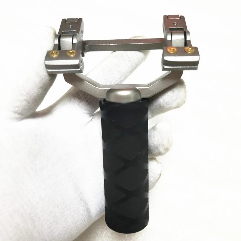 360 stupňov Paralelne ploché gumové pásy praky slingshot na dlhé vzdialenosti precízne štrajk zliatiny Materiál