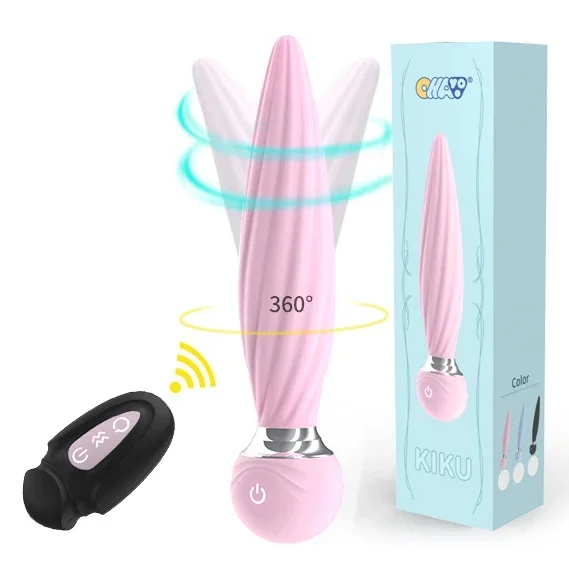 360 stupňov prostaty Massager Rotujúca análny plug vibrátor Vibrator diaľkové ovládanie zadku ženský masturbator Sex Hračky pre mužov pár 18