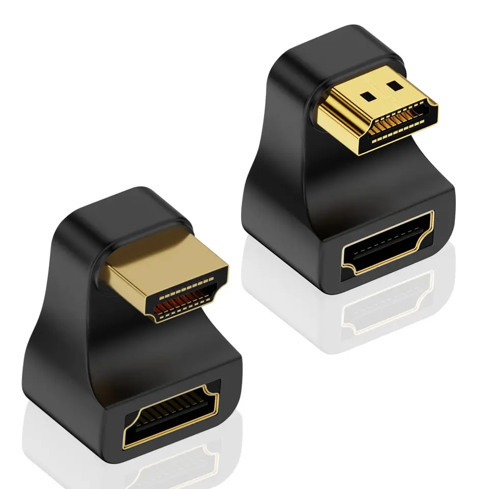 360 stupňov U tvar HDTV adaptér HDMI 2.1 Muž do ženy 8K@60 Hz pre prenosné príslušenstvo monitor
