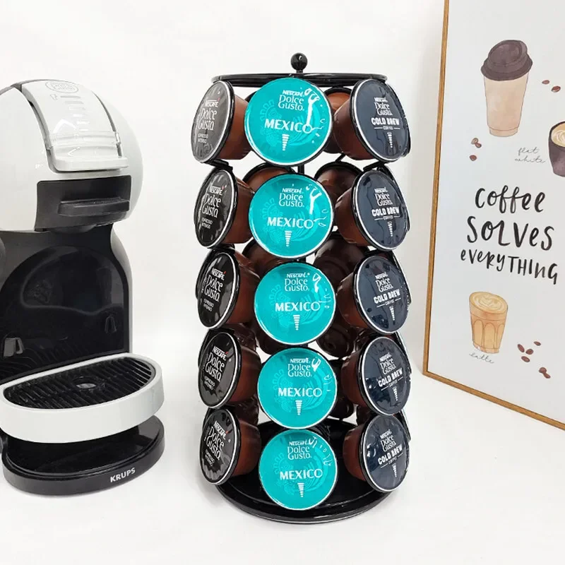 360-stupňová rotujúca káva organizátor Iron Espresso pod karousel spinning sieť