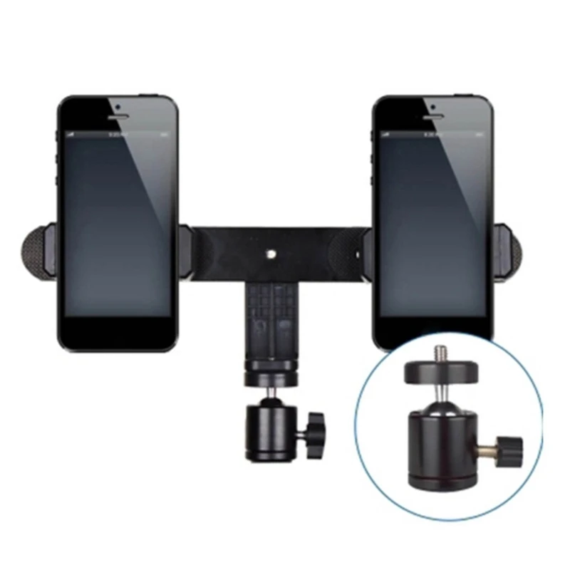 360 -stupňový držiak mobilných telefónov Živá podpora Dual Camera Držiak Dodávky pre domácu spálňu Schoo Office Schoo