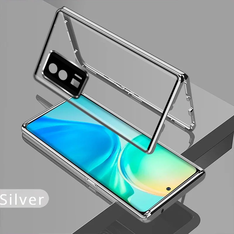 360 ° obojstranný sklenený magnetický telefón pre puzdro Xiaomi POCO F5 Pro Kovový chránič šošoviek pre krycie puzdrá Xiami POCO F5PRO