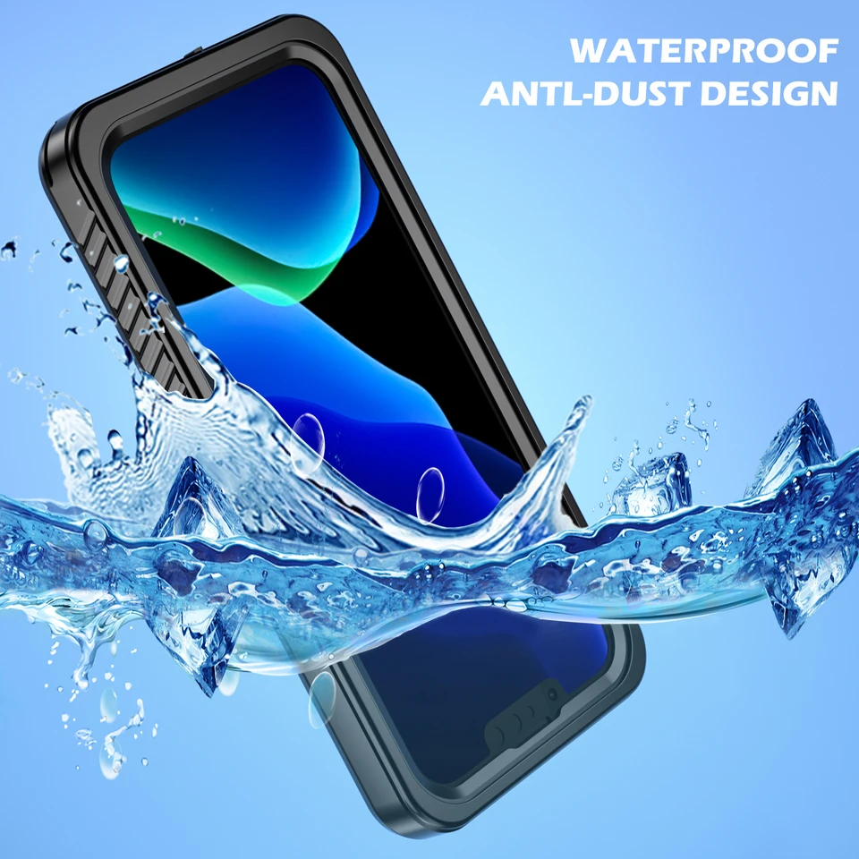 360 ° Plne zapečatené IP68 nepremokavé priehľadné puzdro pre telefón pre iPhone16 15 13 14 Pro Max