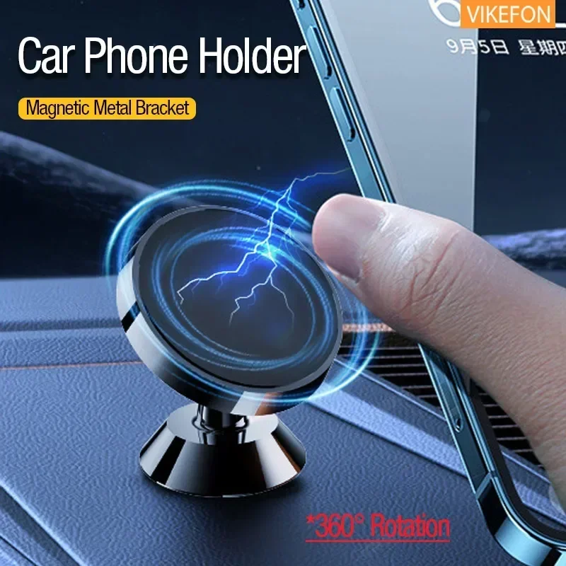 360 ° Rotate Magnetic CAR Phone Držiak stojan na mobilné bunkové vzduchové vetracie GPS podpora v aute pre iPhone15 14 13 12 Pro Max Xiaomi Samsung
