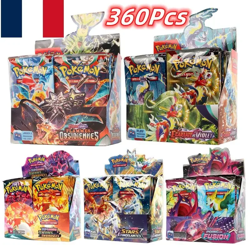 360ks francúzsky pokémon TCG: Scarlet & Violet Obsidian Flames Booster Box Pokemon Cards 36 Pack Box