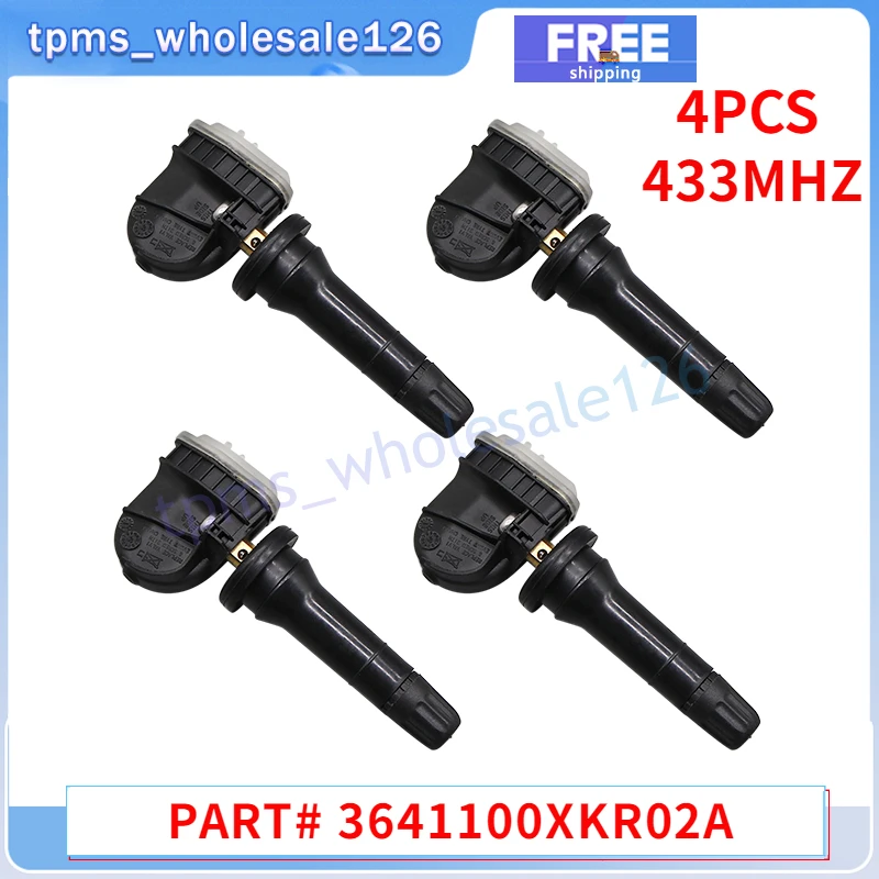 3641100Xkr02A Senzor pneumatík 4ks pre 2018 Haval F5 F7 H4 H7L GreatWall P8 VV5 VV6 VV7 TPMS 433MHz Systém tlaku tlaku v pneumatikách