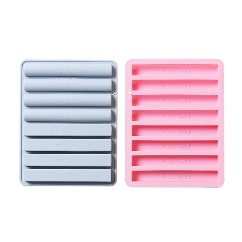 367A 8CELLS DIY pastelky Folmy koláča Silikónová forma Candy Chocolate Gumpaste Folmy Semi-Cylindrický prúžok v tvare pečenia gadget na pečenie