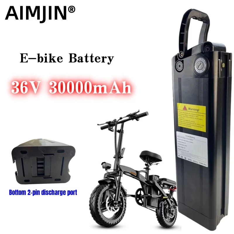 36V 30AH pre striebornú rybiu batéria E bicykel lítiová batéria pre 250 W 350W 500W 750W 1000 W bafang/tongsheng motor.