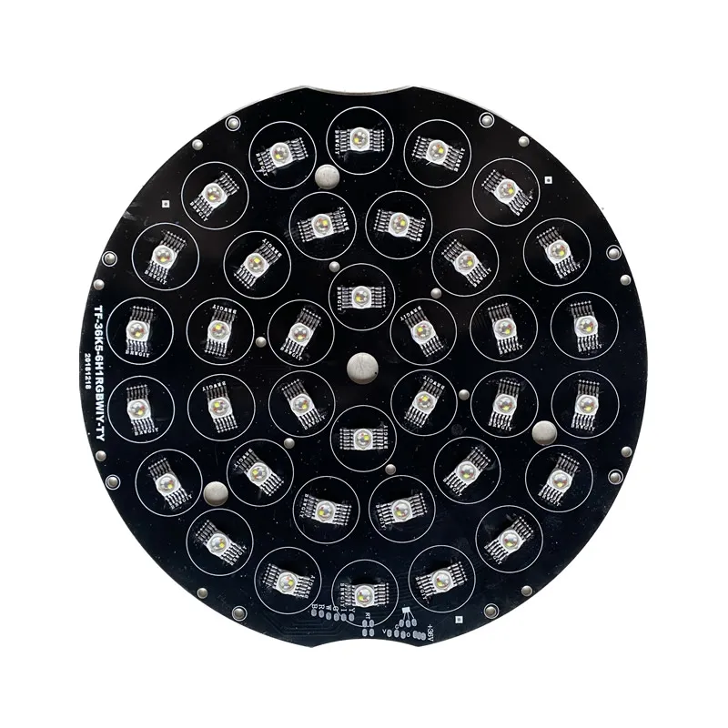 36v 36*18W 6-in-1 6in1 RGBWA UV Múchadlo hlavy Svetlo náhradné diely Vymeňte LED panelové korálky dosky