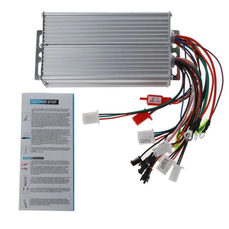 36v-48V 500W 12-Pipe-kefový bezprostredný ovládač pre elektrický bicykel Tricycle Bicycle E-Bike Scooter Dual Mode Sensor