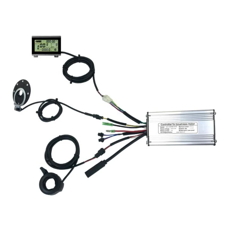 36V/48V 500W 22A, bez kefy DC Ebike Controller+KT-LCD3 Display+Dialca prst+senzor One Set, pre 500 W ebike súpravu