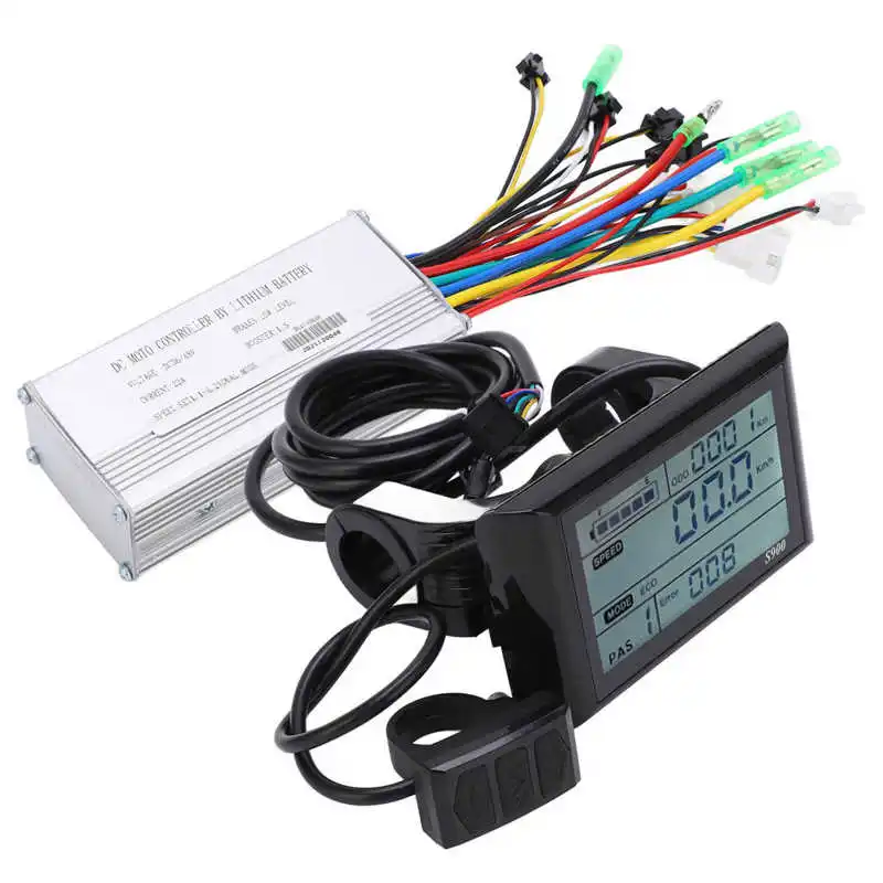 36V 48V 500W 750W súprava elektrického kefového ovládača s LCD-S900 Display Meter E Secoter E-Bike Sada ovládača
