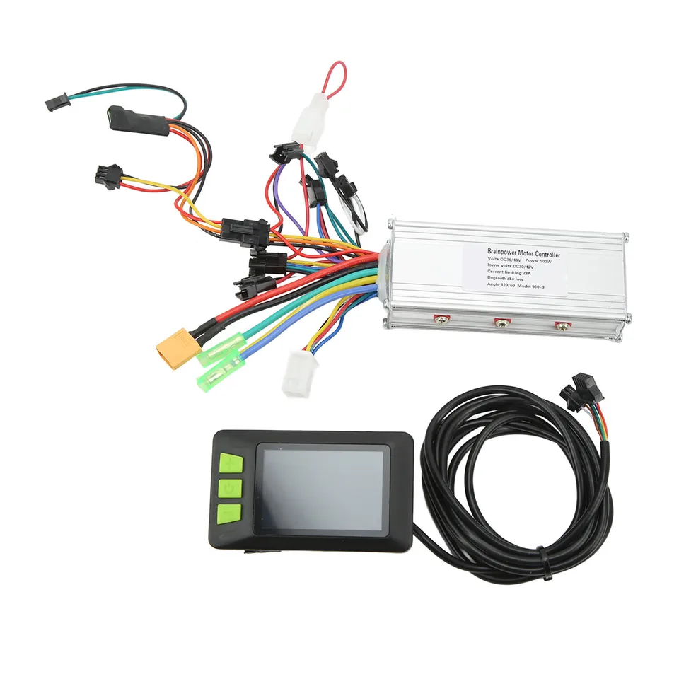 36V 48V 500W Elektrický bicykel LCD Displej Professional Scooter Brushless Controller Súprava pre riadidlá 22,5 mm